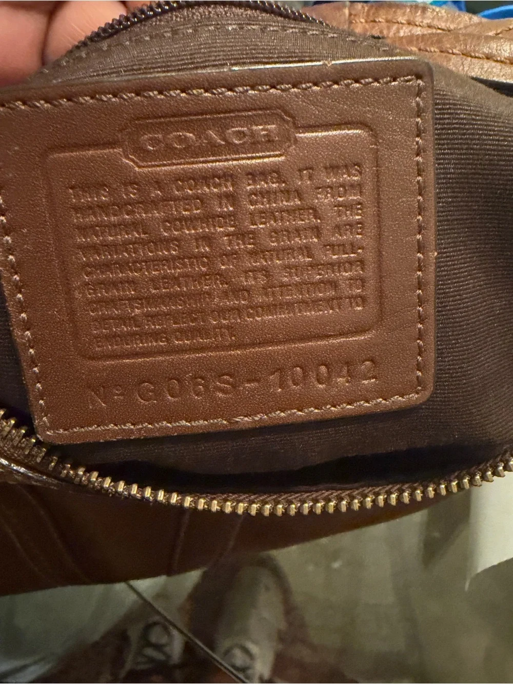 NICE COACH Y2K SOHO TOBACCO WHISKEY PEBBLED LEATHER BRAIDED LARGE HOBO BAG 10042